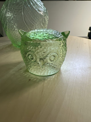 Green Owl bedside pitcher (2 pc) - AS IS - RSV|115561