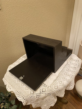 Black wood 3-tier display/liquor stand|79112