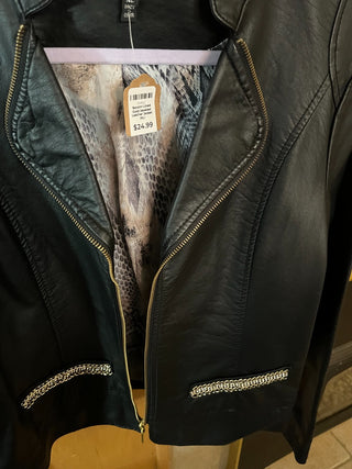 Baccini Lined Gold Buttery Feeling Jeweled Jacket (XL)   RSV|125555