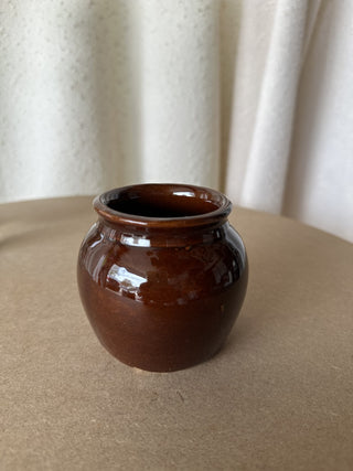 8oz Glazed Bean Cup Brown|64081