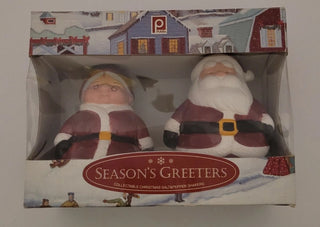 Vintage 2002 Mr. and Mrs. Clause Salt and Pepper shakers #47 VV MTS|96109