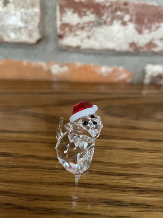 Swarovski Cat W/Santa Hat RSV|134060
