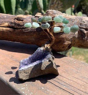 Aventurine Gemstone on Amethyst Base  RCD