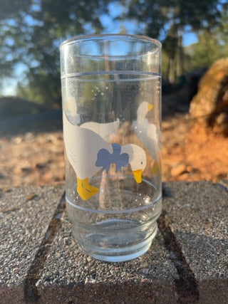 ONE Libbey Country Goose Duck Glass Tumbler