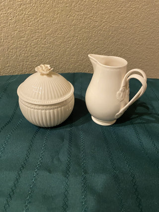 Hartley Greens Leeds sugar bowl and creamer|79080