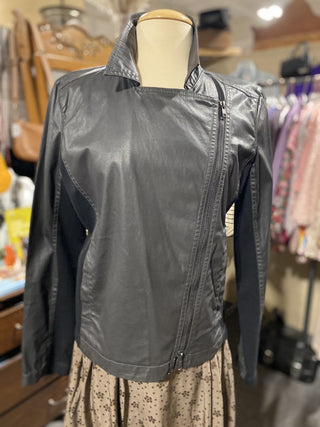 Eileen Fisher Black Moto Jacket, S -- MTS|64604