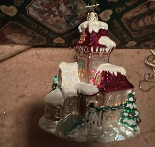 Christopher Radko MIDNIGHT MAGIC Christmas Ornament House SNOWMAN VV MTS|46579