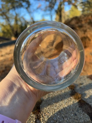 Clear Glass Pillar Vase 6” x 3.67”