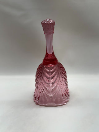 Fenton Pink Glass Bell