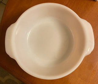 Vintage Fire-King Peach Luster Baking Dish