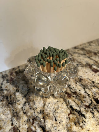 Decorative Floral Match Holder with Matches,  MTS|88558