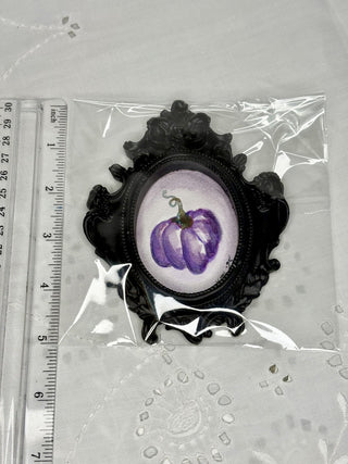 Original Watercolor Purple Pumpkin Magnet Large RSV