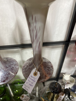 Czech/Bohemian Kralik Style Vases PAIR|53495