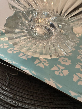 Lead Crystal Swirl Bowl  MTS