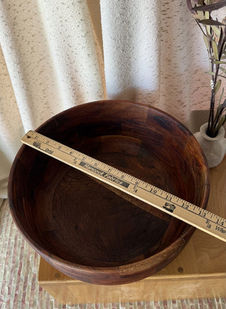 Acacia Wood Salad Bowl (LZD - RSV)|108598