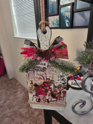 Cutting board Santa scene|123353