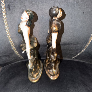 Rare Mid Century California Originals Gold and Black MCM Ballet Figures #62 VV MTS