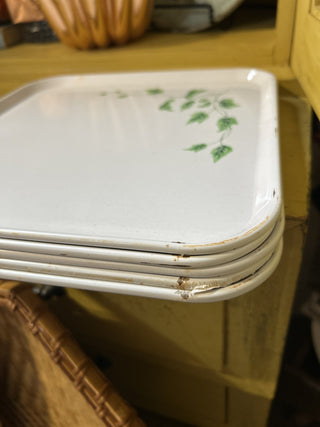 12F St Regis Serv-a-Dish Ivy Set/5 VTG Trays MTS|70885