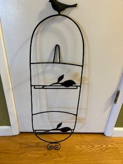 #1203 Bird Plate Rack NIS