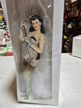 Vintage Pin Up Girl Ornament - LL - RCD|142474