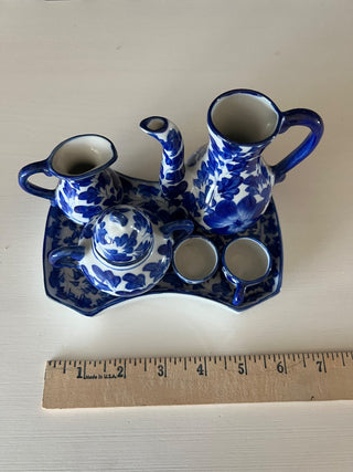 Miniature blue and white tea set RSV|97058