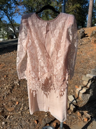 Vintage After Dark Lace Formal Dress