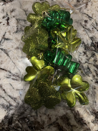 Package of Green Shamrock Hanging Ornaments RCD|152924
