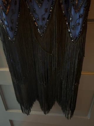 Women’s Blue 20’s Flapper Gatsby Dress Size L