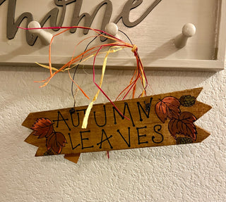 Autumn Leaves Sign 13” RSV|127376