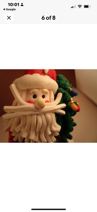 Clay Polymer Christmas Santa Claus Figurine-RSV|120503