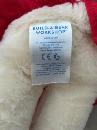 Build-A-Bear Workshop 2019 11in Cream Bear Holiday Dress
