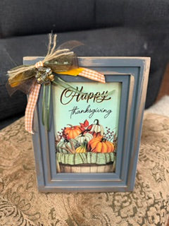 Thanksgiving Sign w/Vintage Charm
