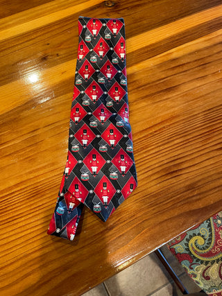 Yule Tide Greetings Nutcracker Tie