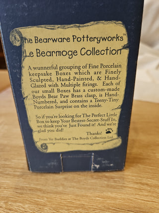 Boyds Emma Witchy Bear Trinket Box, RSV