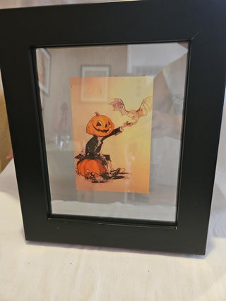 Halloween Floating Print in Black Frame