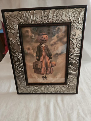 Halloween Pumpkin Girl 5x7 Framed Print
