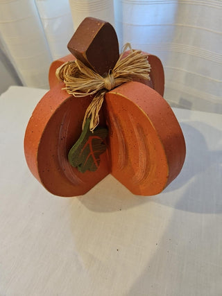 Wood Pumpkin Fall Decor