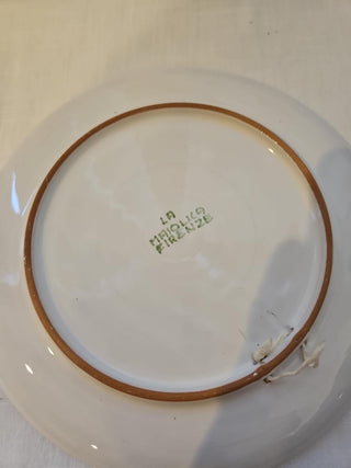 Italian Firenze Hand-Painted Landscape Decorative Plate