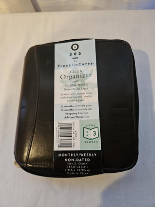 Franklin Covey 365 Clutch Organizer Monthly Weekly Planner