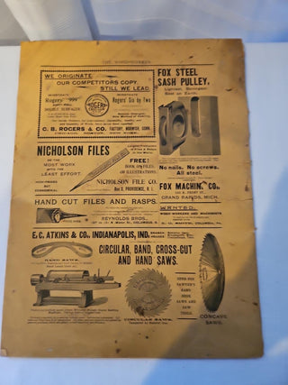 1896 The Wood-Worker Journal for Machine Wood-Workers