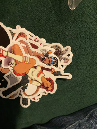Pin up girl sticker