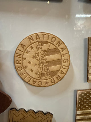 California National Guard Round Magnet