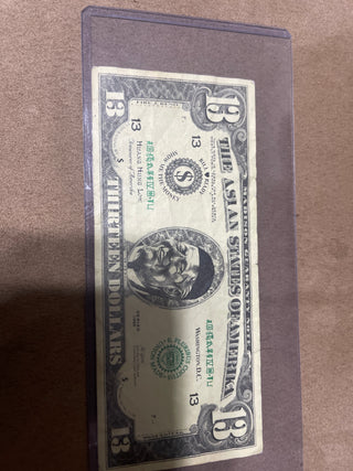 $13 bill