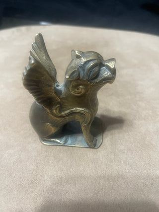 large brass dog