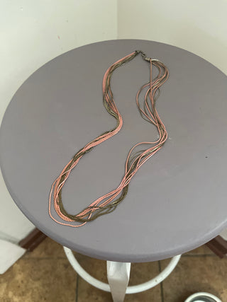 Multi color/strand necklace