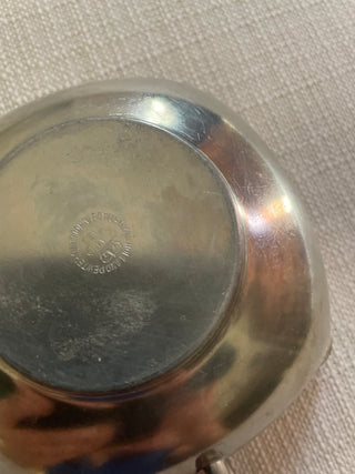 Pewter candle holder cup