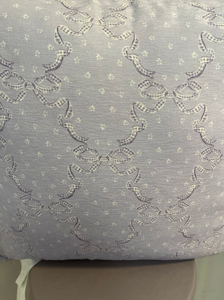 Lg. Lilac pillow w/witches hats and brooms