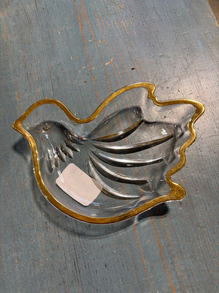 Glass Bird Dish