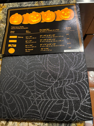 60x102" spider Web tablecloth