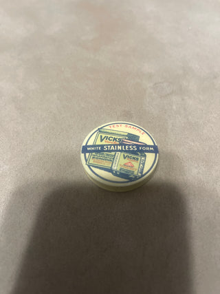 Antique Vaseline test sample
